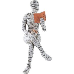 Home Décor Pulp Reading Women Thinker Statue Aesthetic Sculpture Office Décor B